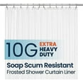 thumbnail image 1 of LiBa PEVA 10-Gauge Bathroom Shower Stall Curtain Liner and Mildew-Resistant, Frosted, 72" W x 96" H, 1 of 5
