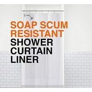 LiBa PEVA 10-Gauge Shower Curtain Liner, 36” W x 72” H - Clear, 10G Extra Heavy Duty Thickness for Bathroom