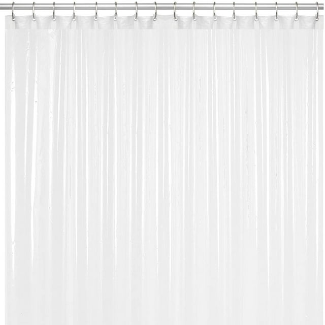 Liba Peva 8 Gauge Bathroom Shower Curtain Liner 72 W X 72 H 8g White