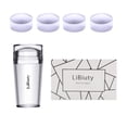 thumbnail image 1 of LiBiuty Clear Silicone Nail Art Stamper Scraper Set with Extra 4Pcs Stamper Replacement Heads 2.8CM, 1 of 4