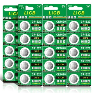 Tenergy CR1620 3V Lithium Button Cells 5 Pack (1 Card)