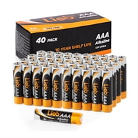 40-Pack LiCB Long-Lasting AAA Alkaline Batteries only