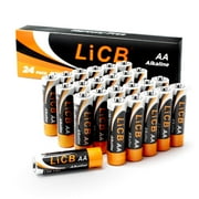 LiCB Alkaline AA Batteries 24 Pack, 1.5 Volts Long-Lasting Double A Battery