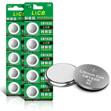 LiCB CR1620 3V Lithium Battery CR 1620 Coin & Button Cell (10 Pack)