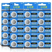 LiCB CR1632 Lithium Batteries 3V Cr 1632 Battery for Car Remote & Key Fob (20 Pack)