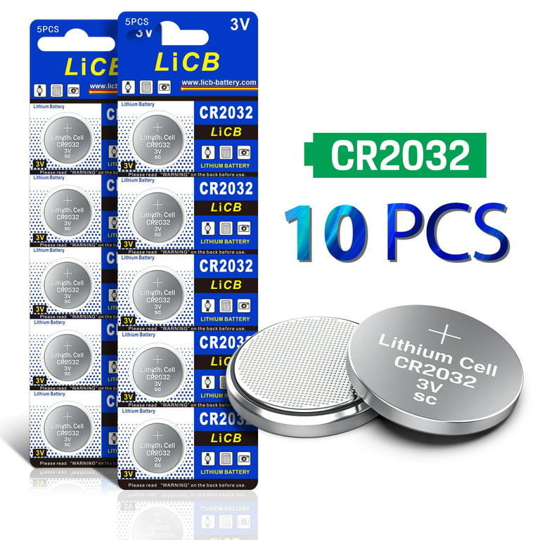 LiCB Batería de litio CR2025 3V (paquete de 10)