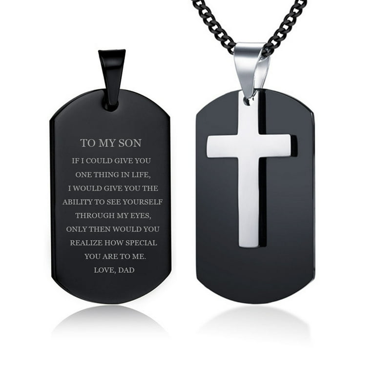 Personalized necklace for son outlet