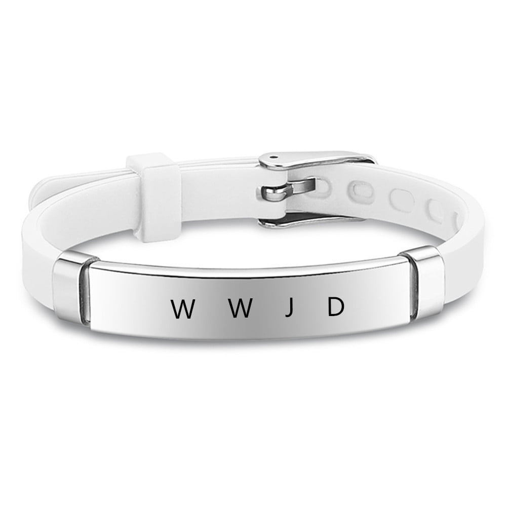 LiFashion WWJD HWLF Bracelets for Adults Teens Boys Girls,Adjustable ...