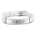 thumbnail image 1 of LiFashion WWJD HWLF Bracelets for Adults Teens Boys Girls,Adjustable Silicone Bracelet What Would Jesus Do He Would Love First,Mens Womens Inspirational Religious Reminder Jewelry Gift for Him Her, 1 of 5