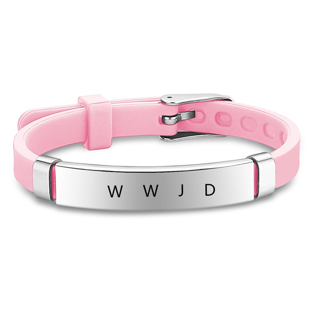 LiFashion WWJD HWLF Bracelets for Adults Teens Boys Girls,Adjustable