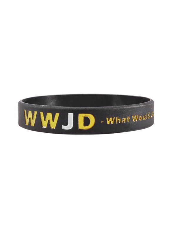 WWJD/HWLFJesus Cross Bracelet - What Would Jesus Do Inspirational Religious Christian Stretch Wristband Faith Jesus Bracelet Christian Prayer Easter Baptism Gift for Men Women