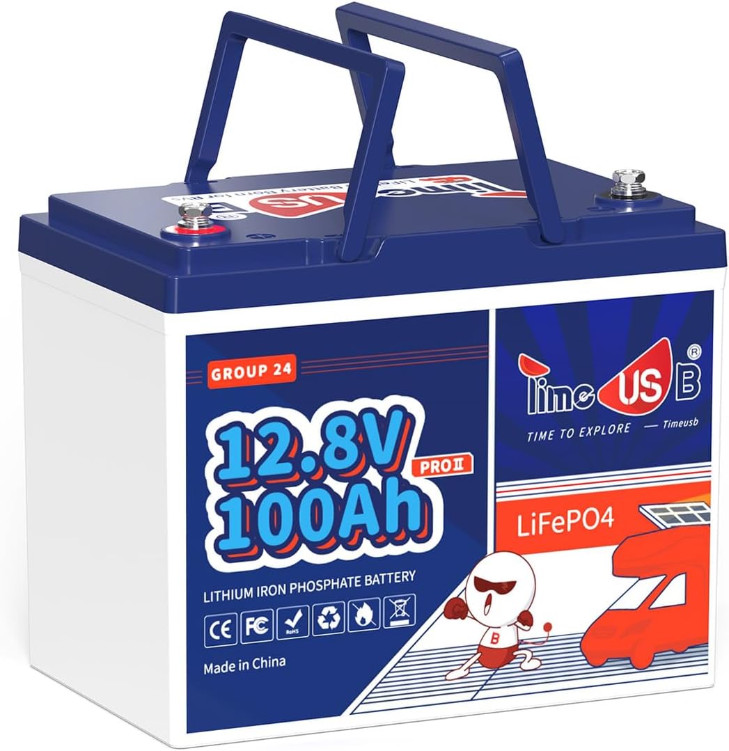 LiFePO4 Lithium Battery 12V, 200Ah Plus Battery Builtin 200A BMS, Deep