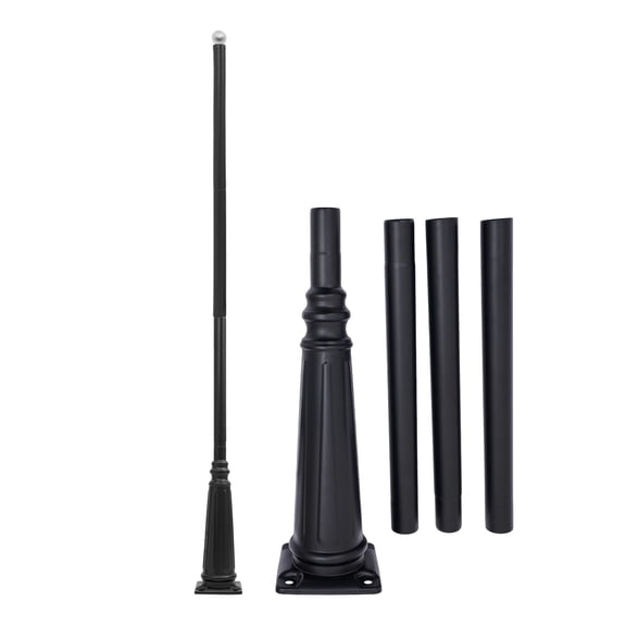 LiHUiee 122.05in Height European Light Post,Split-Type Light Post,Floorstanding Outdoor Light Post