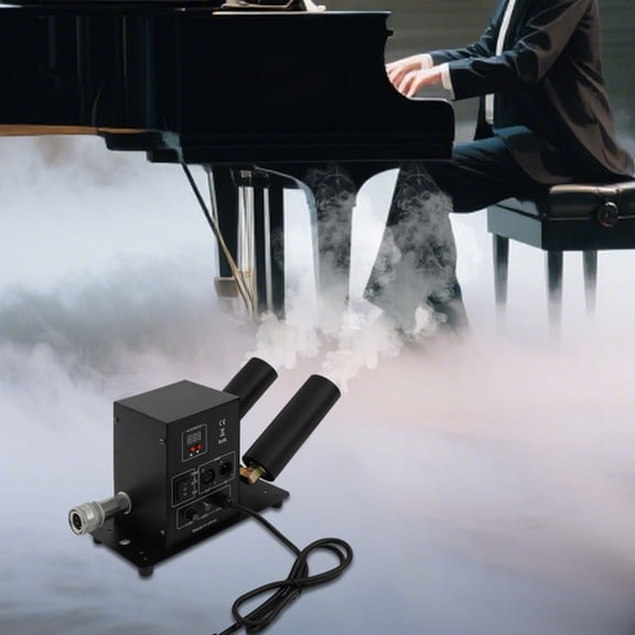 LiHUiee 150W 10A CO2 Jet Machine Dual Nozzles CO2 Fog Machine Modern Jet Fog Machine for Concerts, Parties