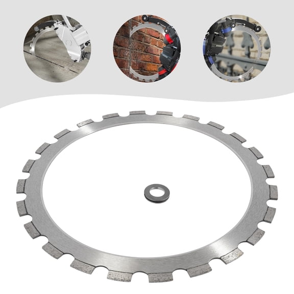 LiHUiee Diamond Ring Saw Blade, 16-inch Ring Saw Blade, 16-inch Ring Saw Blade with Ring Drive Wheel