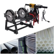 LiHUiee Pipe Fusion Welder 2 Clamps 63-200MM Manual PP PE HDPE Pipe Welding Machine 110V 40*30*40cm