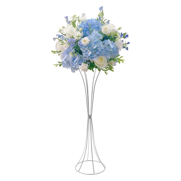 LiHUiee Wedding Flower Stand, 7.87*26.77 in Artificial Flower Display Rack, Party Round Flower Stand