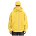 thumbnail image 1 of LiJinLong Balaclava Hoodie Zippe, Double Hooded Zip Jacket, Built-In Face Mask, Full Zip Hooded Sweatshirt, Unisex S-XXL, 1 of 5