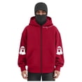 thumbnail image 1 of LiJinLong Balaclava Hoodie Zipper Full Zip Front Built-In Mask Winter Running Cycling Outdoor Workouts Athletic Cold Gear S-XXL, 1 of 5