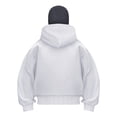 thumbnail image 1 of LiJinLong Balaclava Hoodie Zipper Men's Full Face Cover Windproof Fabric Winter Commute Outdoor Activities Cold Weather Essentials, Light Gray M, 1 of 3