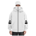 thumbnail image 1 of LiJinLong Balaclava Hoodie Zipper Unisex Thermal Insulated Wind Resistant for Snowboarding Skiing Hiking in Extreme Cold Outdoor Adventure Jacket S-XXL, 1 of 5