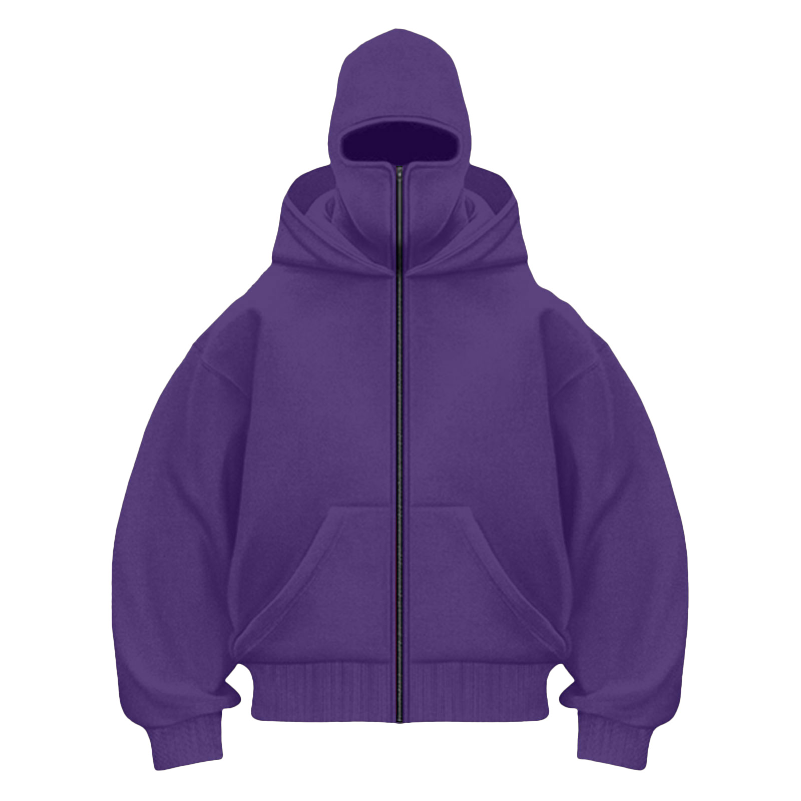 LiJinLong Balaclava Hoodie Zipper Unisex Windproof Design with Face Mask for Skiing Snowboarding Motorcycle Riding Winter Sports Protection S-XXL