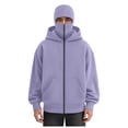 thumbnail image 1 of LiJinLong Balaclava Hoodie Zipper Unisex Windproof Design with Face Mask for Skiing Snowboarding Motorcycle Riding Winter Sports Protection S-XXL, 1 of 5
