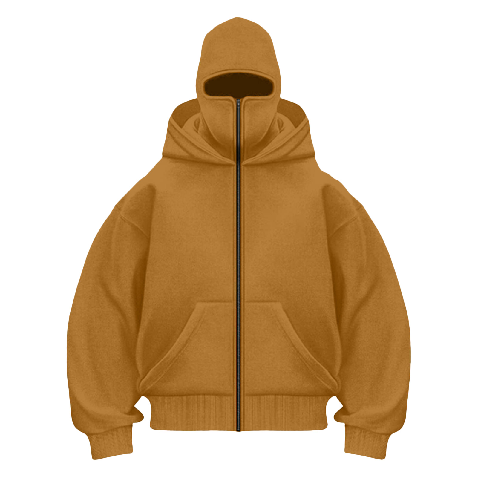 LiJinLong Balaclava Hoodie Zipper Unisex Windproof Design with Face Mask for Skiing Snowboarding Motorcycle Riding Winter Sports Protection S-XXL