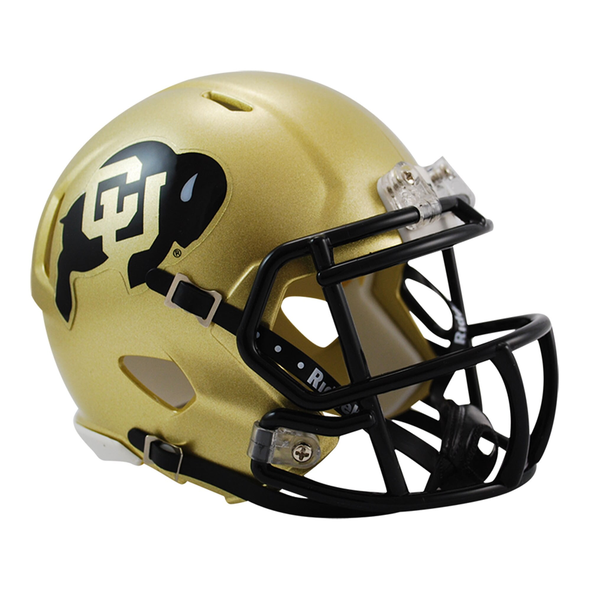 Colorado Buffaloes Gold Riddell NCAA Speed Mini Helmet