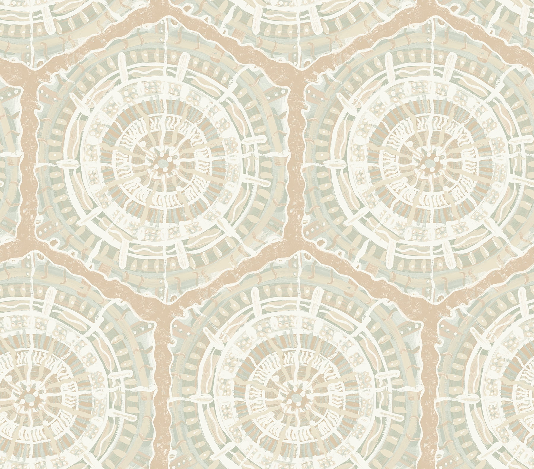 Peach Geometric Self-Adhesive Removable Wallpaper Roll