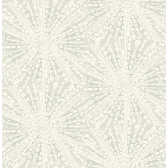 LiLi WhittWhitt Silver Sunburst Peel & Stick Wallpaper