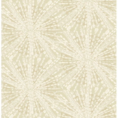 LiLi WhittWhitt Soft Gold Sunburst Peel & Stick Wallpaper