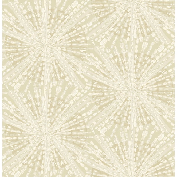 LiLi WhittWhitt Soft Gold Sunburst Peel & Stick Wallpaper