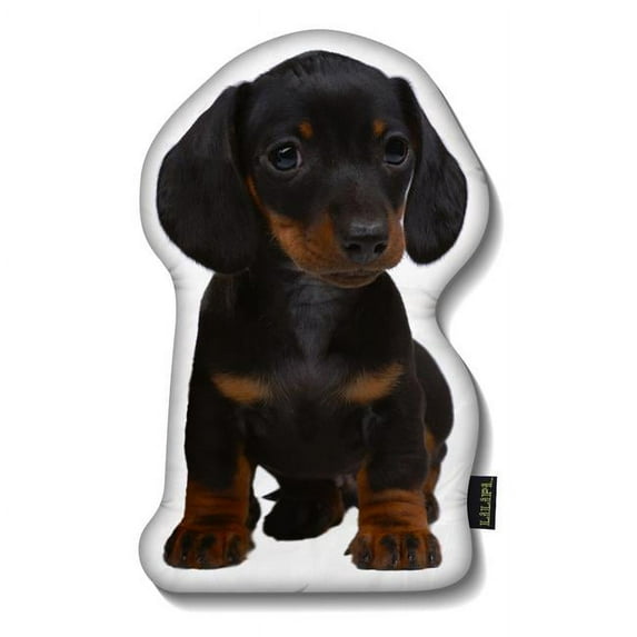 LiLiPi Brand PUSH10 Dachshund Black Puppie Shaped Pillow