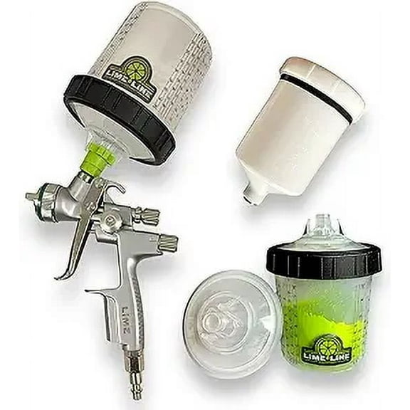 LiME LiNE 1.3 Basecoat/Clearcoat Spray Gun Kit