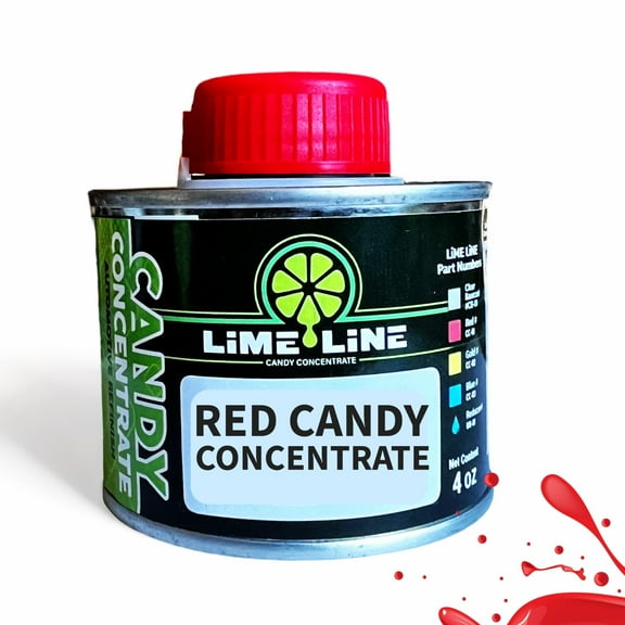LiME LiNE 4 oz Transparent Candy Concentrate, Solvent base Automotive Paint (Red Candy 4oz)