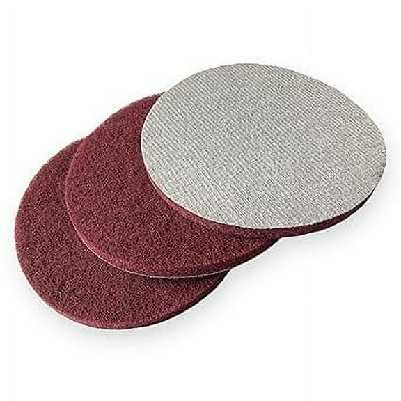 LiME LiNE 6" Hook & Loop Scuffing Discs for Orbital Dual Action Sanders - Red - 3 Pack