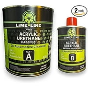 LiME LiNE Automotive 2K Clearcoat, 1.25 Quart Kit- 4:1 Mixture - Overall High Gloss Finish Top Coat for Cars, Trucks and Motorcycles