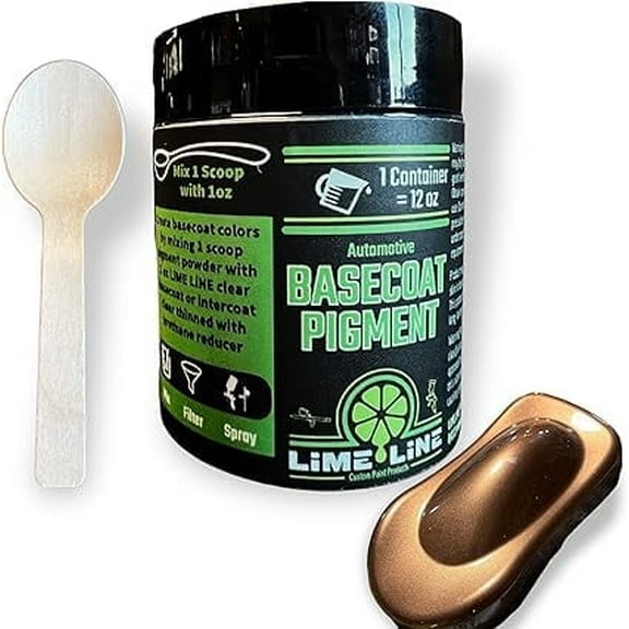 LiME LiNE Base Coat Maker Pigment Powder, Automotive Grade, Basecoat - Metallic Brown Pearl