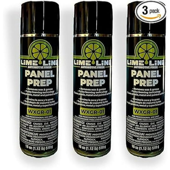 LiME LiNE Wax and Grease Remover: Automotive Pre Prep Aerosol (Pack of 3)