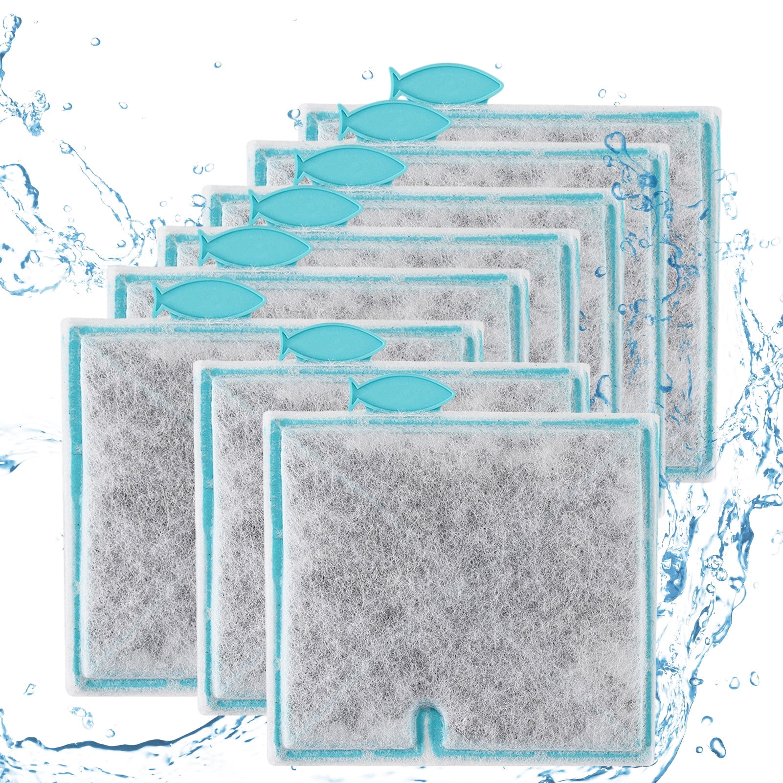 LiMimmuu Aquarium Filter Cartridges Water Filter for Fish Tank Aquarium Filter Cartridge Set 8
