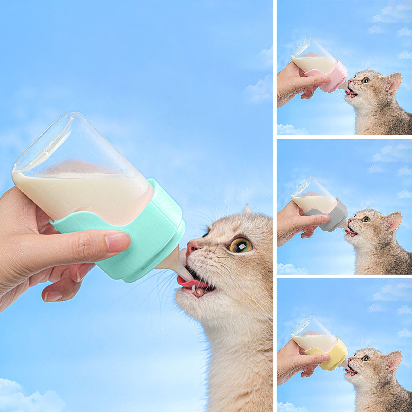 LiMimmuu Newborn Puppy Bottle Nursing Pet Bottle FoodGrade Puppy