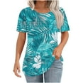 thumbnail image 1 of LiMoi Loose Fitting Short Sleeve Tops for Women Womens Tops Trendy 2025 Printed Tops for Women Casual Plus Size Tops My Reorder List, 1 of 6