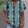 thumbnail image 1 of LiMoi Short Sleeve Cotton T Shirts for Women T Shirts for Women Trendy Fitted Oversized Tshirts for Women Cotton Graphic T Shirts My Order, 1 of 5