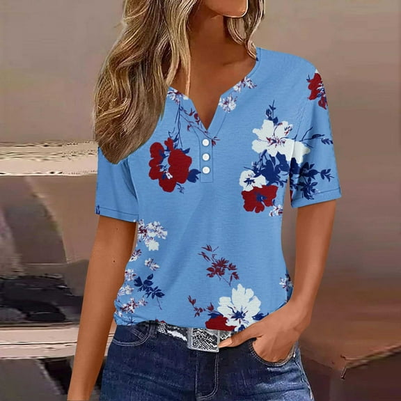 LiMoi Short Sleeve Shirt Womens Tops Summer Cotton Oversized Cropped Graphic T Shirts for Women Tshirts Shirts for Women Plus Size My Order