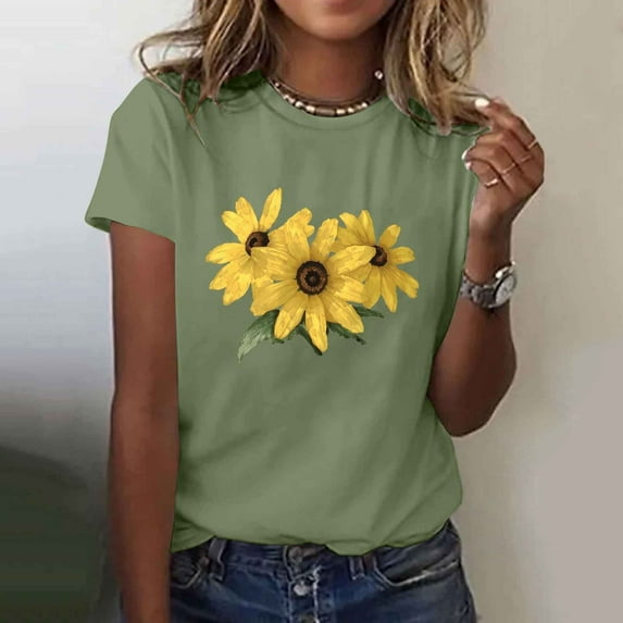 LiMoi Short Sleeve Shirts T Shirts Print T Shirts for Women Oversized Tee Shirts for Women Plus My Orders
