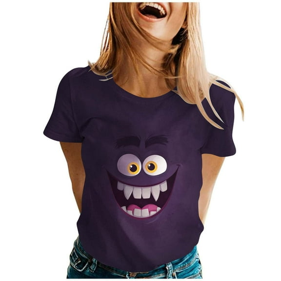 LiMoi Short Sleeve T Shirts for Women T Shirts Oversized Tshirts for Women Graphic Plus Size Tops for Women Summer Work New Arrivals