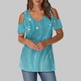 thumbnail image 1 of LiMoi Short Sleeve Tee Womens Tops Dressy Blouses Womens Vneck Graphic T Shirts Plus Size Cotton Tank Tops for Women My Orders, 1 of 6