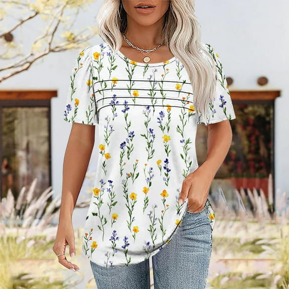 LiMoi Short Sleeve Tops Women Work T Shirts Cropped Tshirts Shirts Graphic Oversized Tops for Women Items Ordered by Me