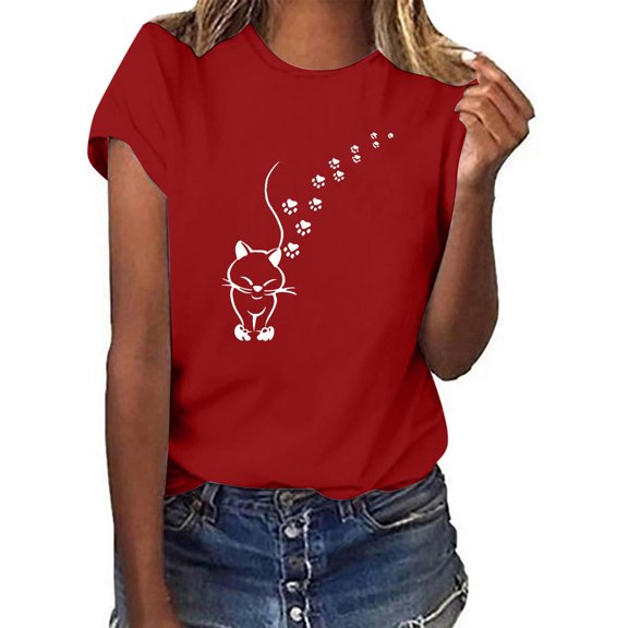 LiMoi Short Sleeve Tops Women Work Womens Tops Dressy Blouses Womens T Shirts Graphic Mom Oversized Tshirts Reorder Items